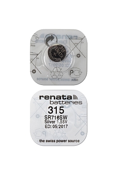 Батарейка (элемент питания) Renata SR716SW 315, 1 штука