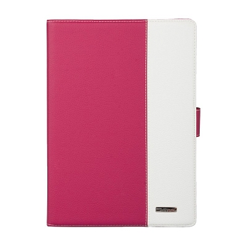 Чехол-книжка для Apple iPad Air (A1474, A1475, A1476) "RICH BOSS" (кожаный/розовый/белый коробка)