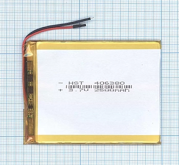 Аккумуляторная батарея Li-Pol (4x63x80мм), 2pin, 3.7В, 2500мАч
